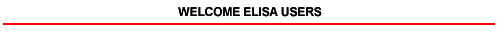 Welcome ELISA users