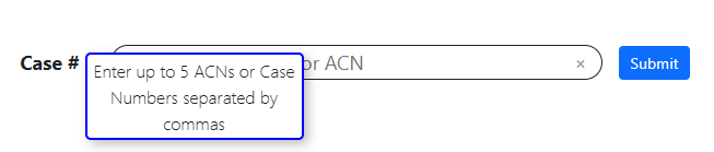 Example of Tool Tip in Search Box